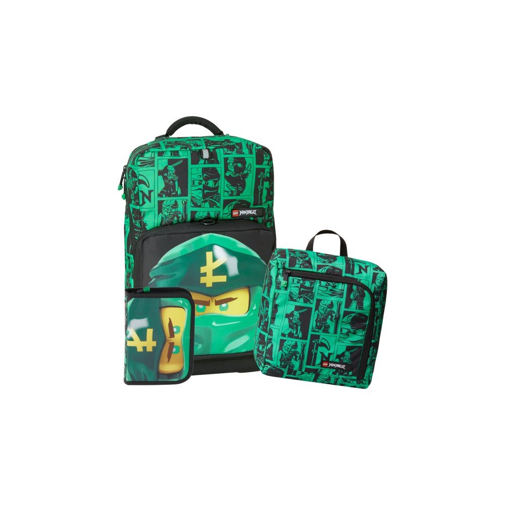 3dílná sada zelené školní aktovky, penálu a vaku LEGO® Ninjago Optimo Plus v:1452528 3dílná sada zelené školní aktovky, penálu a vaku LEGO® Ninjago Optimo Plus v:1452528