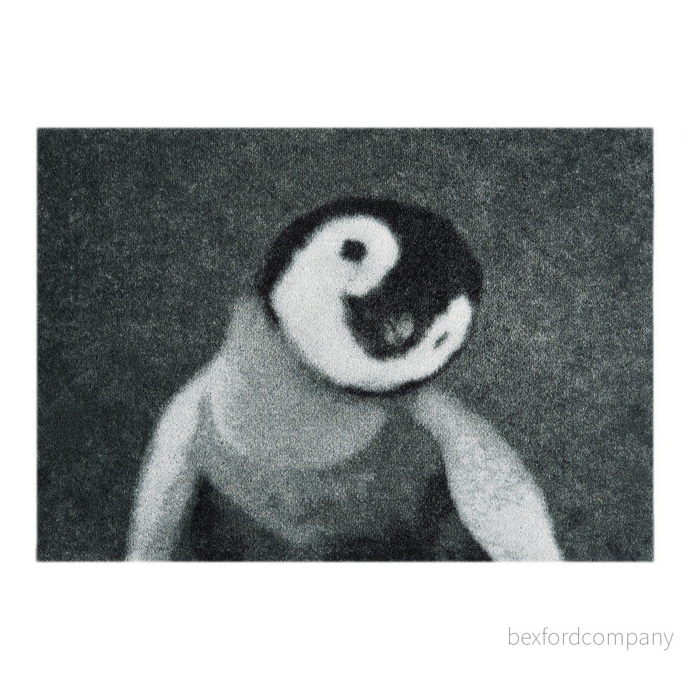 Šedá rohožka Mint Rugs StateMat Penguin, 50 x 75 cm v:865562