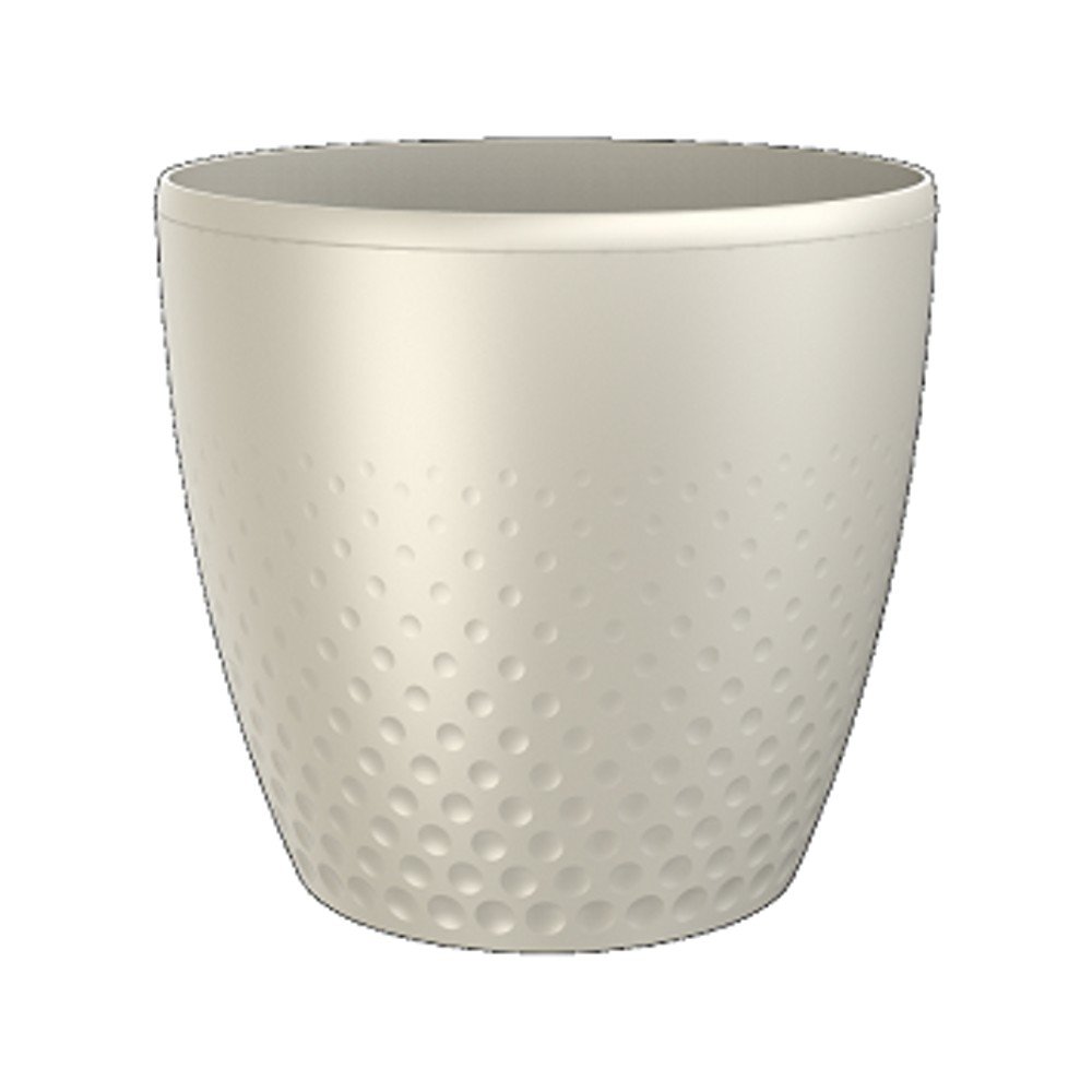 Perleťově bílý květináč Plastia Perla, ø 16,5 cm v:1145412