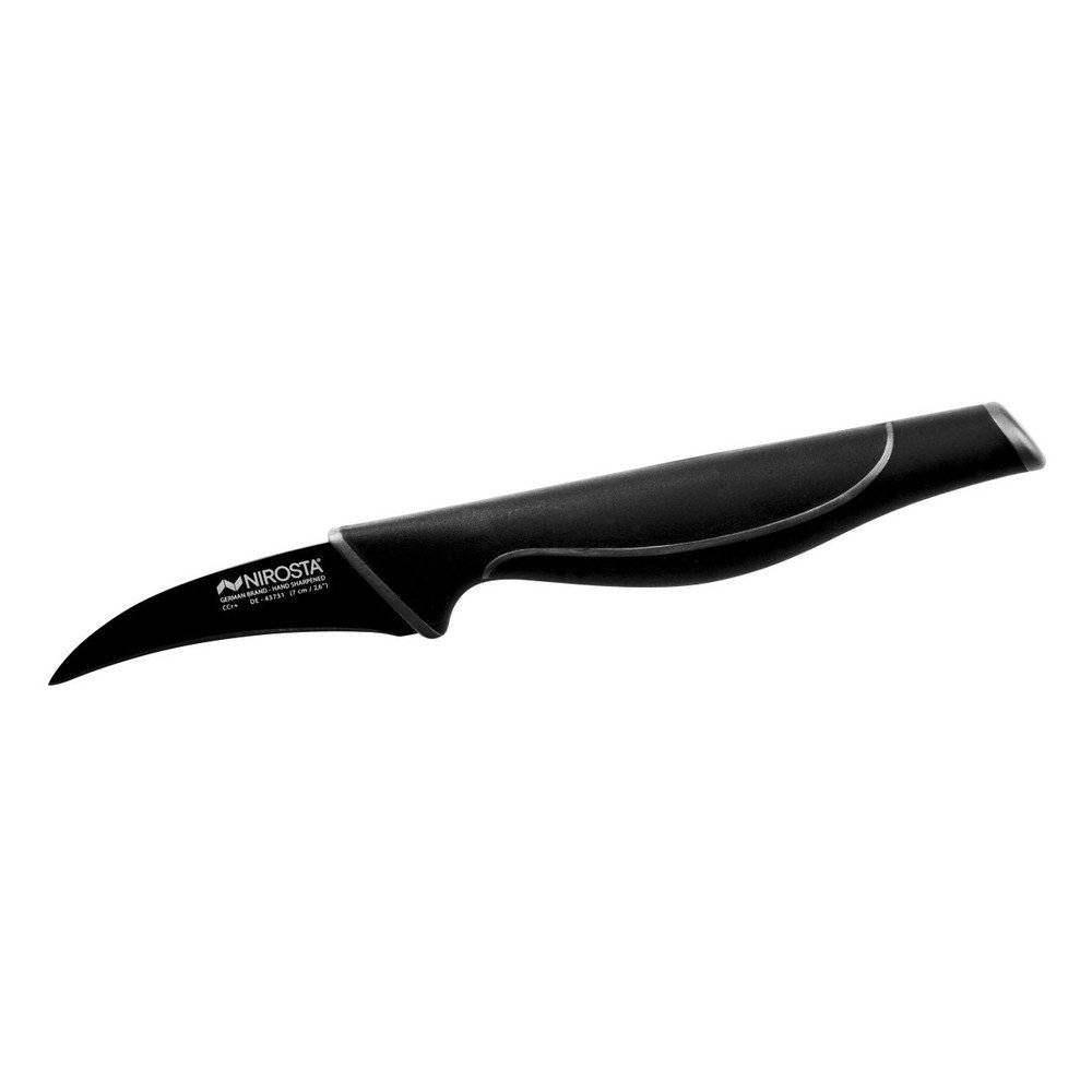 Černý nerezový nůž na zeleninu Nirosta Wave v:1420449