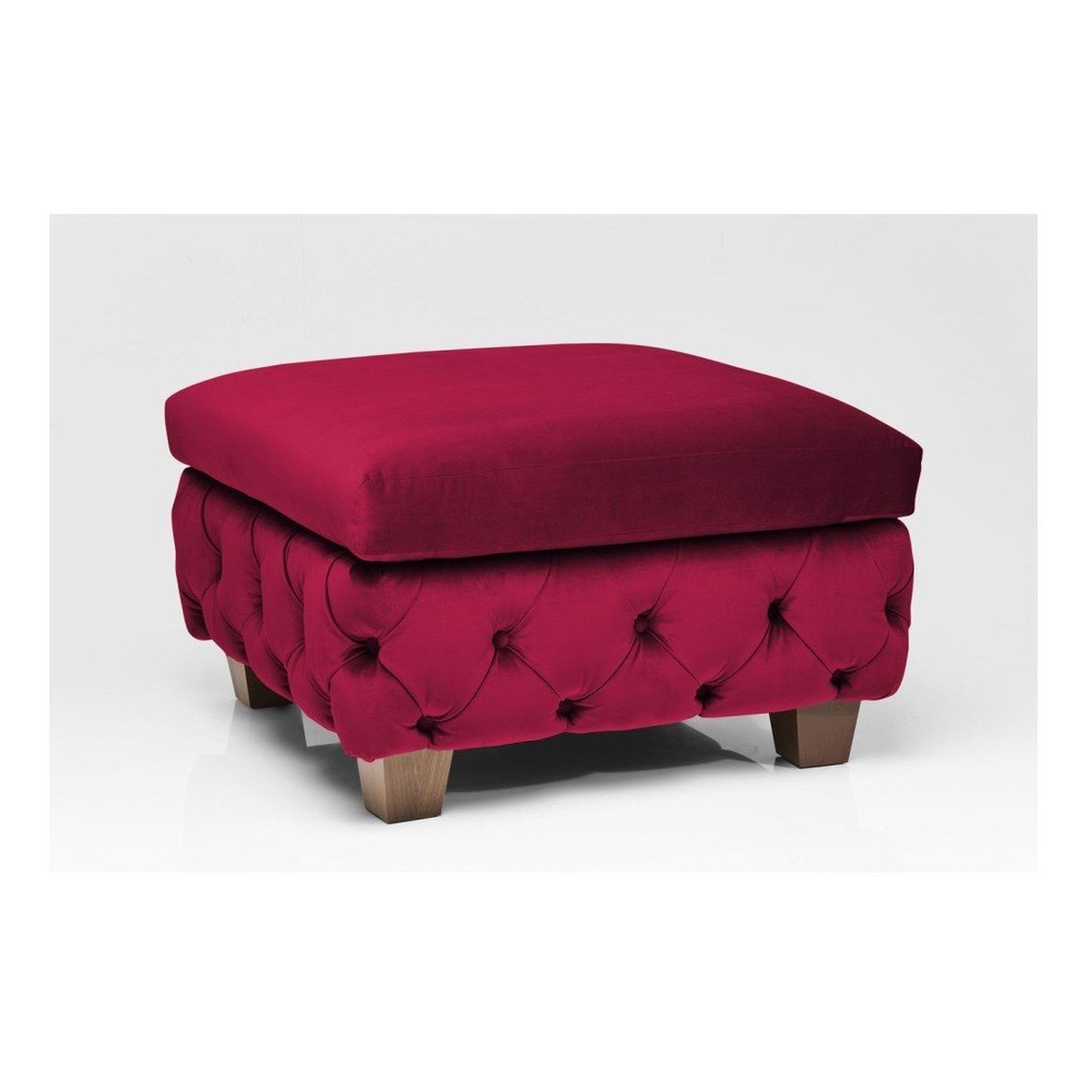 Rubínově červený taburet Kare Design My Desire v:888420