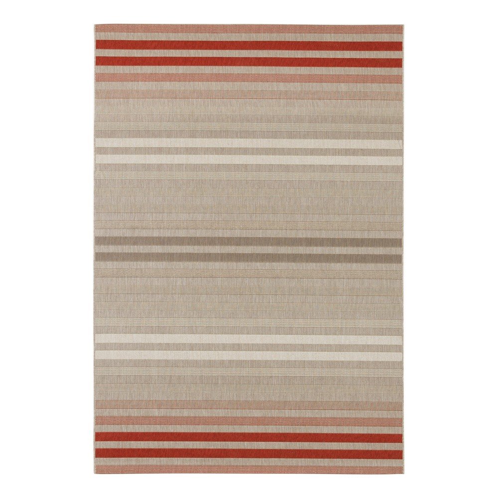 Červeno-krémový venkovní koberec NORTHRUGS Paros, 160 x 230 cm v:1337365