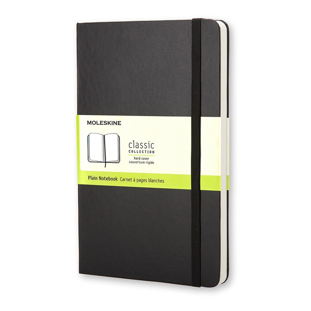 Černý zápisník v pevné vazbě Moleskine, 192 stran v:1332722