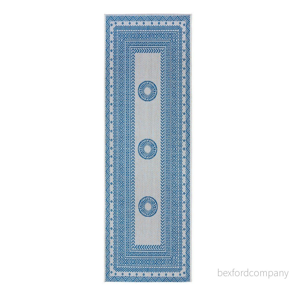Modro-béžový venkovní běhoun NORTHRUGS Elegant, 70 x 200 cm v:1425059