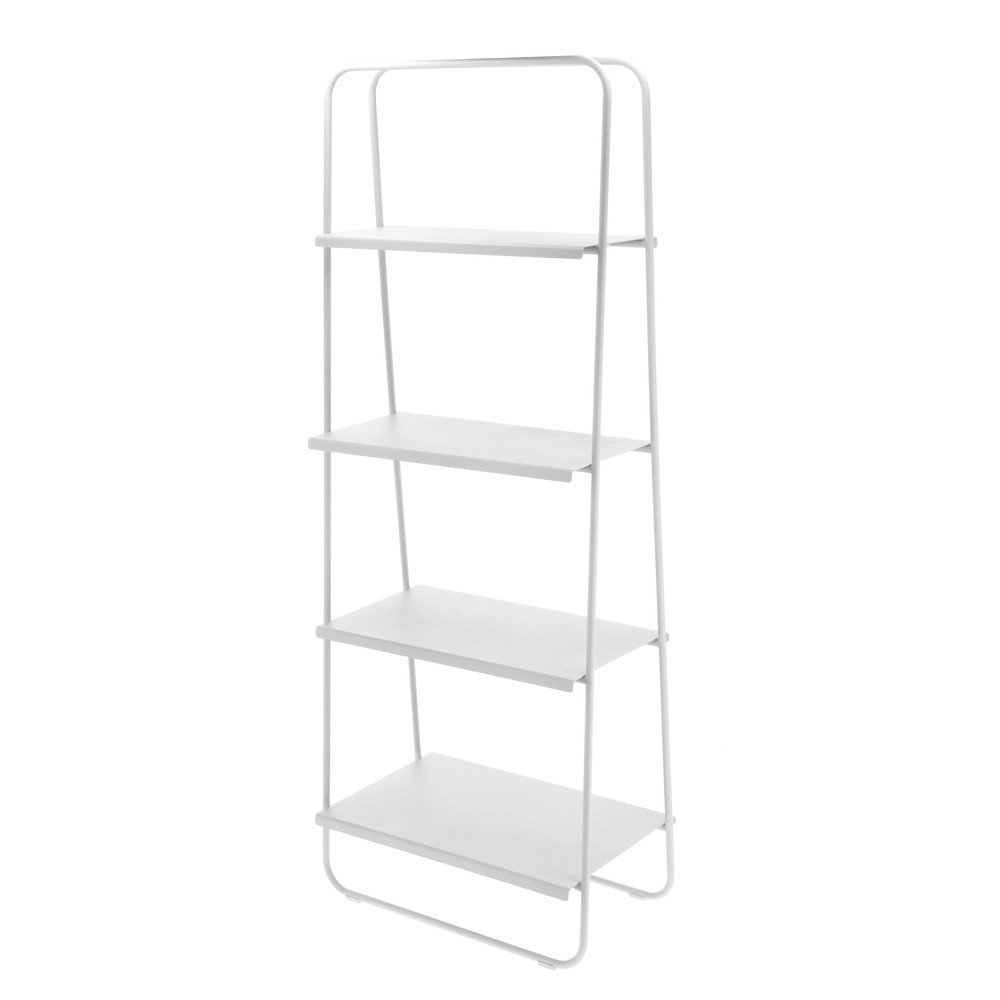 Světle šedý kovový regál 29x141 cm A-Bookshelf – Zone v:1512056