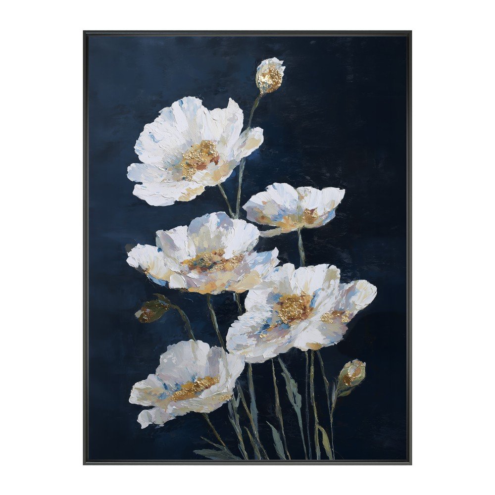 Tištěný obraz s rámem 60x80 cm White Poppies – Styler v:1937096