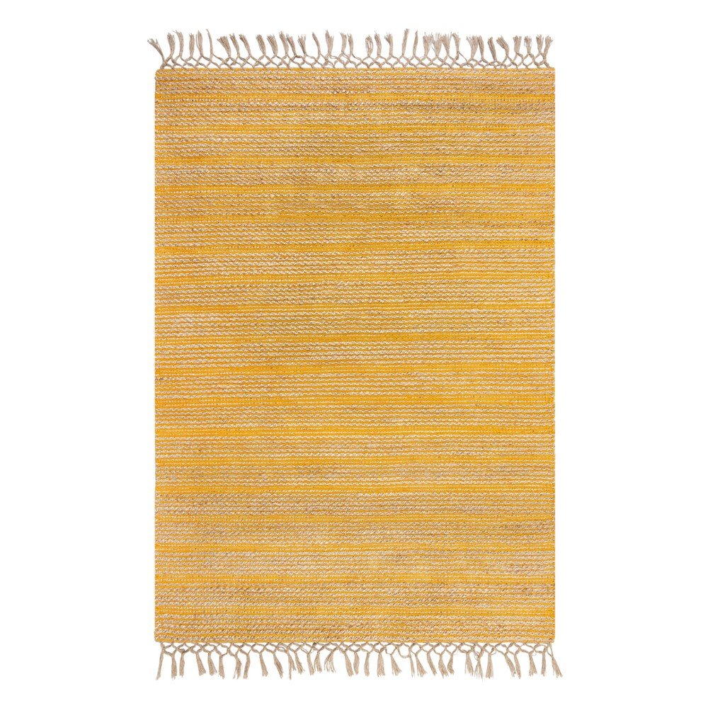 Žlutý jutový koberec Flair Rugs Equinox, 120 x 170 cm v:1398741