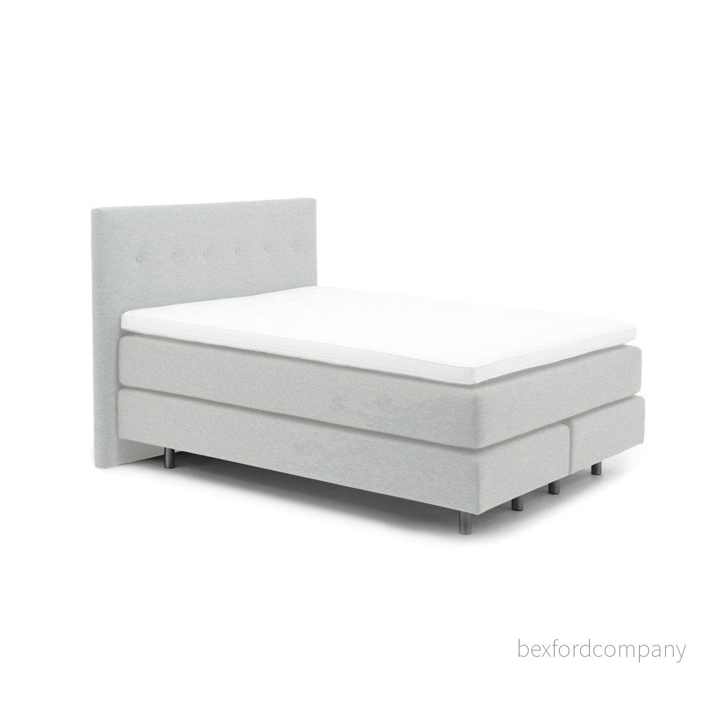Světle šedá boxspring postel Vivonita Lando, 200 x 200 cm v:801672