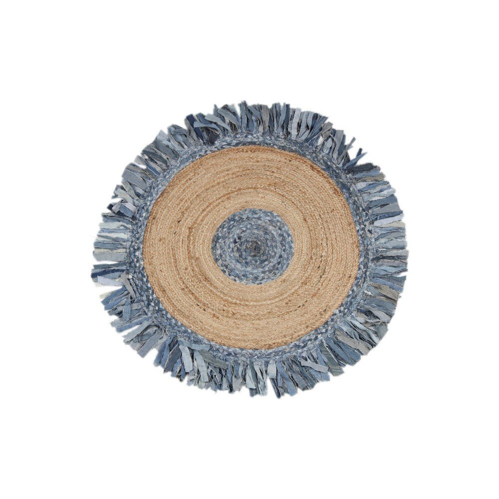 Jutový koberec Eco Rugs Denim, ⌀ 100 cm v:1065306