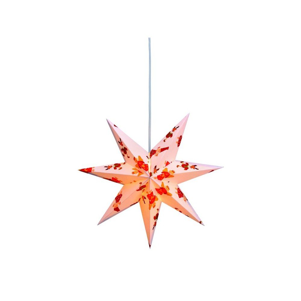 Závěsná svítící hvězda Lu, Ø45 cm, barevná v:700876