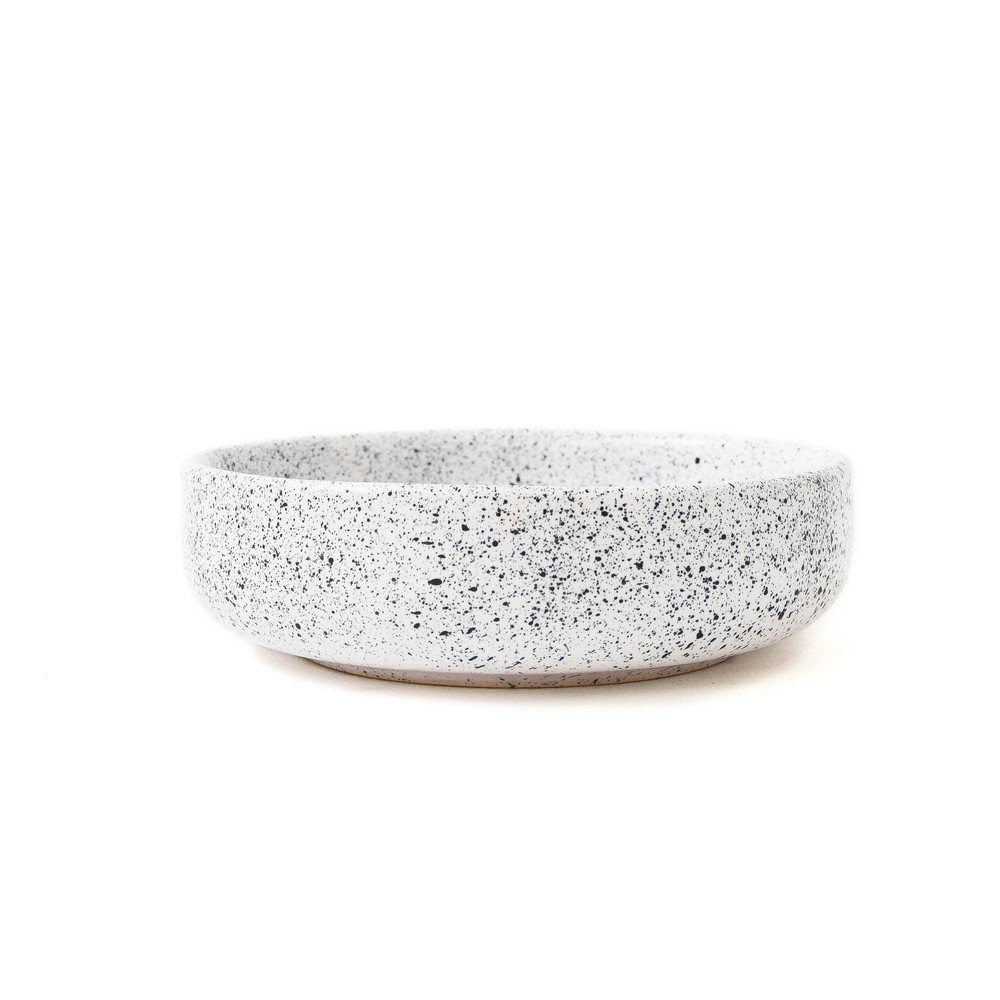 Bílo-černá kameninová snídaňová miska ÅOOMI Mess, ø 16 cm v:1393759