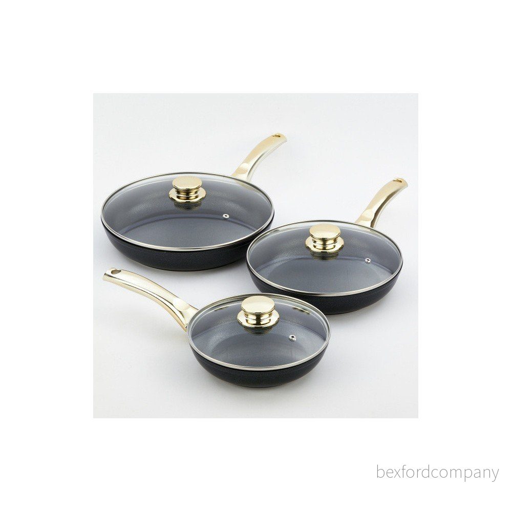 Set 3 pánví s pokličkou Bisetti Black Diamond v:756640