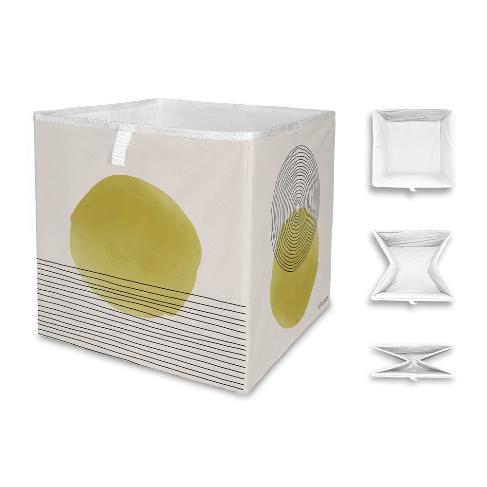 Béžovo-žlutý úložný box z mikrovlákna Butter Kings Rising, 32 l v:1388573 Béžovo-žlutý úložný box z mikrovlákna Butter Kings Rising, 32 l v:1388573