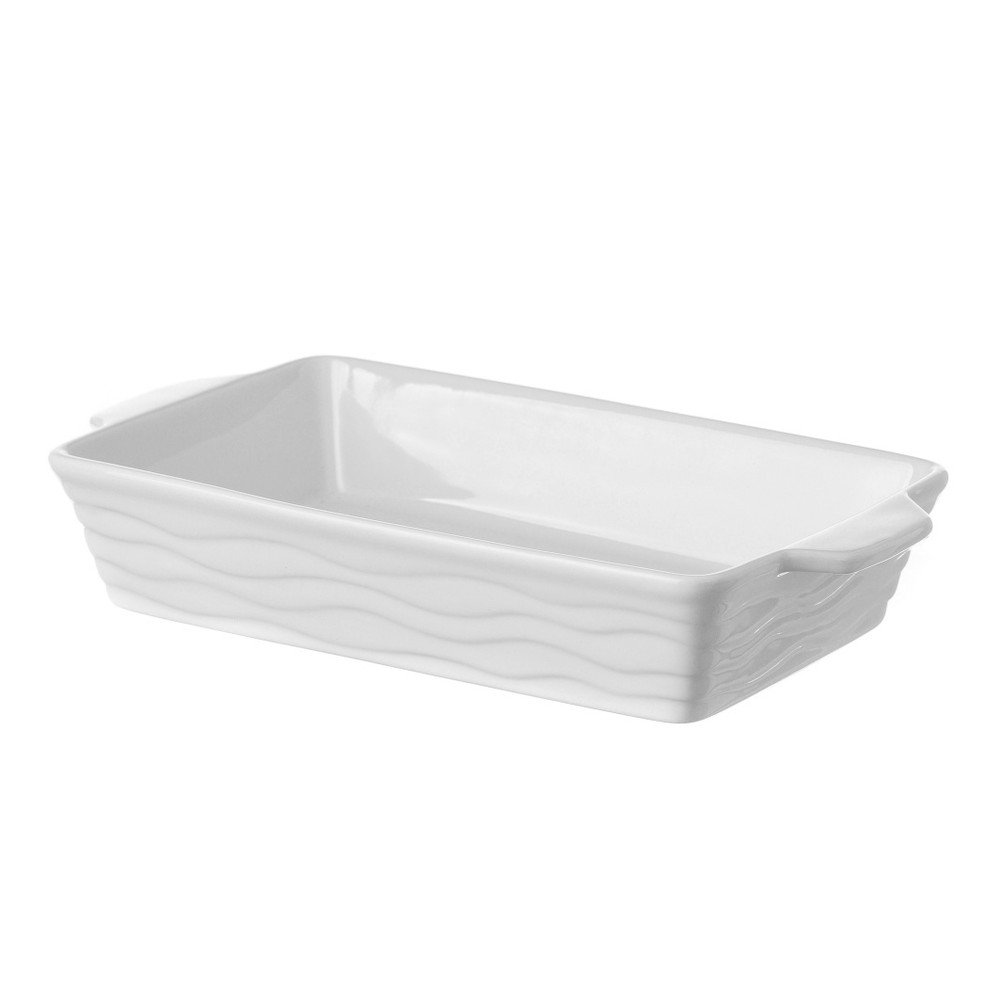 Bílá kameninová zapékací miska Unimasa Tray, 30 x 18 cm v:823154 Bílá kameninová zapékací miska Unimasa Tray, 30 x 18 cm v:823154