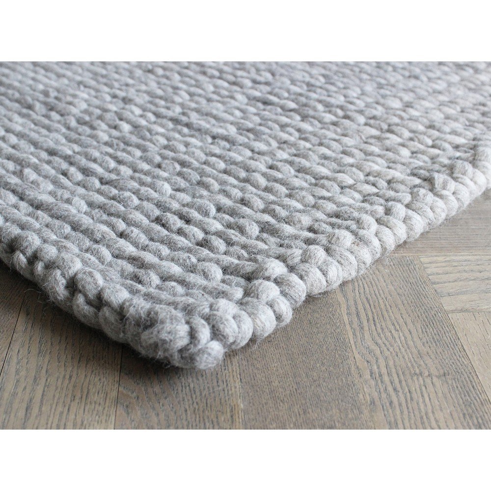 Pískově hnědý pletený vlněný koberec Wooldot Braided Rugs, 170 x 240 cm v:1341001