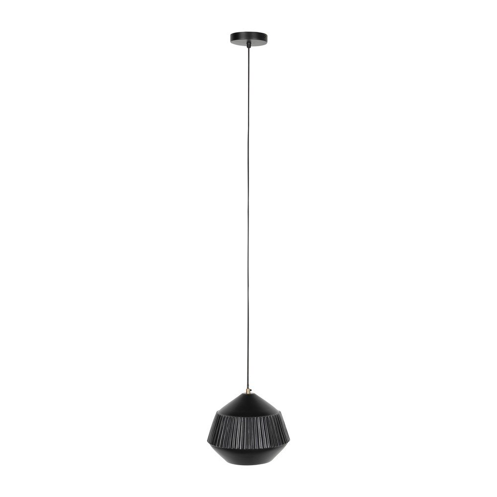 Černé závěsné svítidlo s kovovým stínítkem ø 26 cm Aysa v:1469382