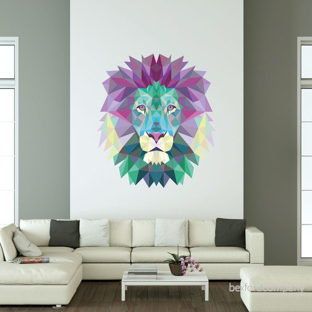 Samolepka Ambiance Origami Lion v:817556