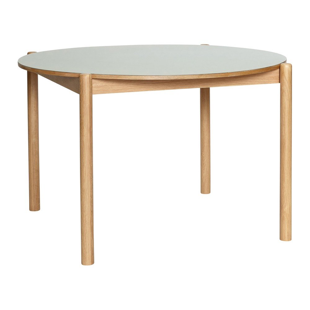 Kulatý jídelní stůl z dubového dřeva ø 115 cm Oblique – Hübsch v:1823668