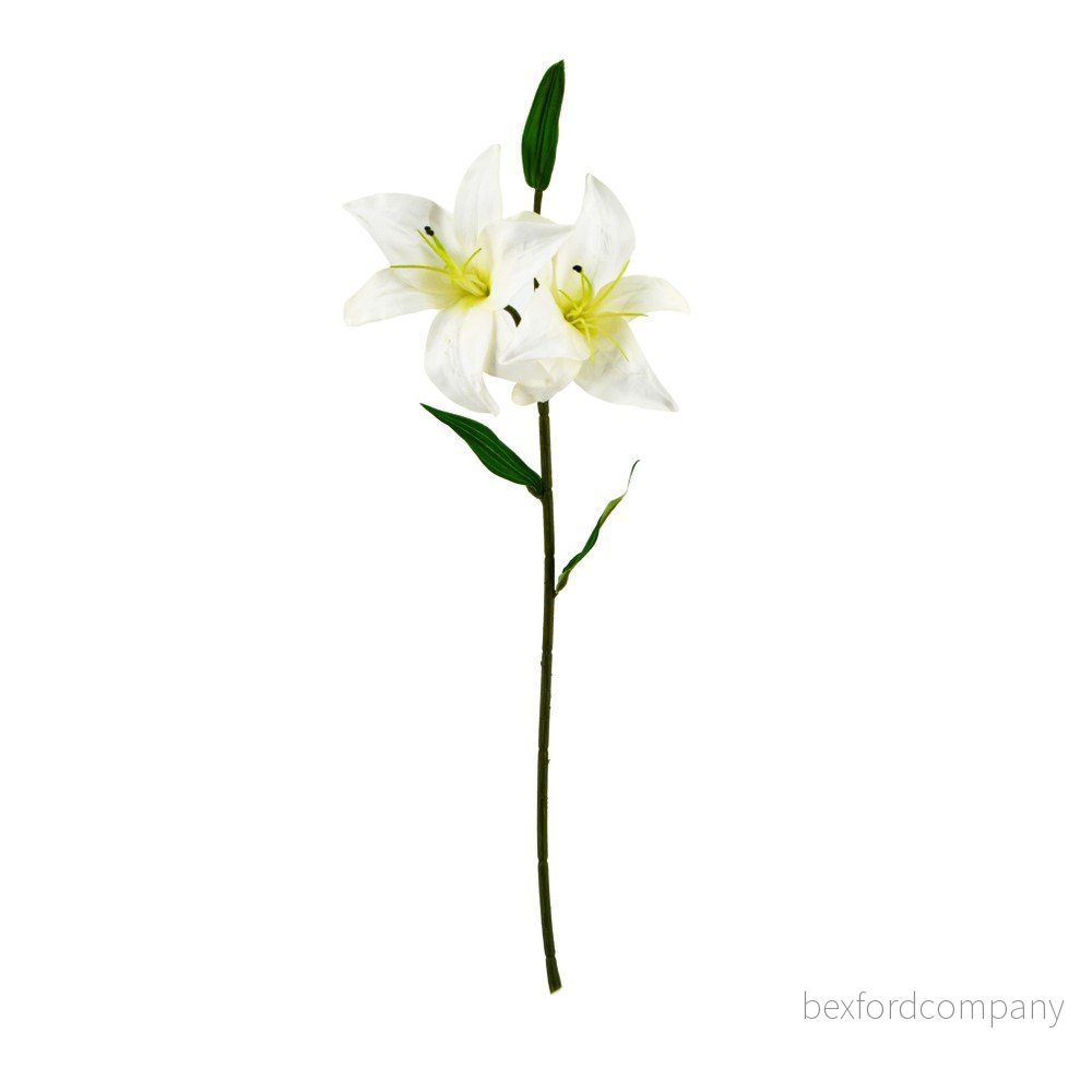 Bílá umělá květina Moycor Lily, délka 50 cm v:814100