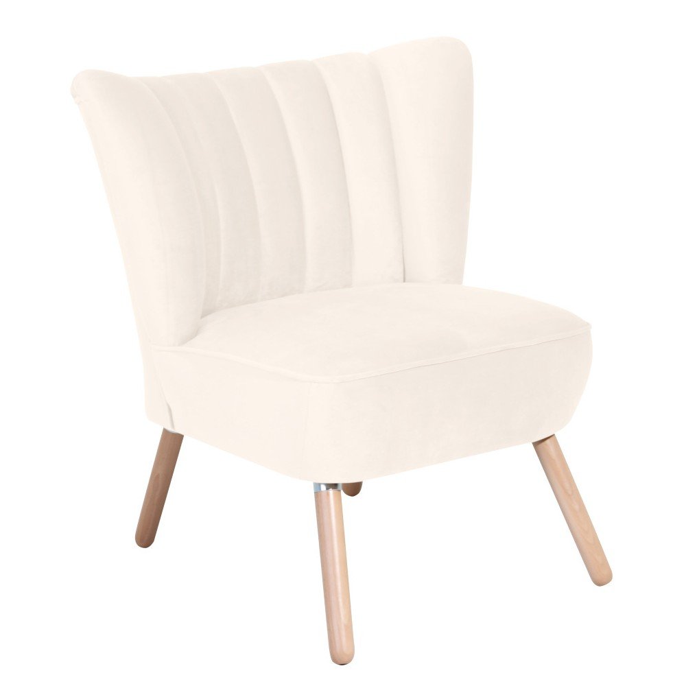 Krémové křeslo Max Winzer Alessandro Suede v:894904