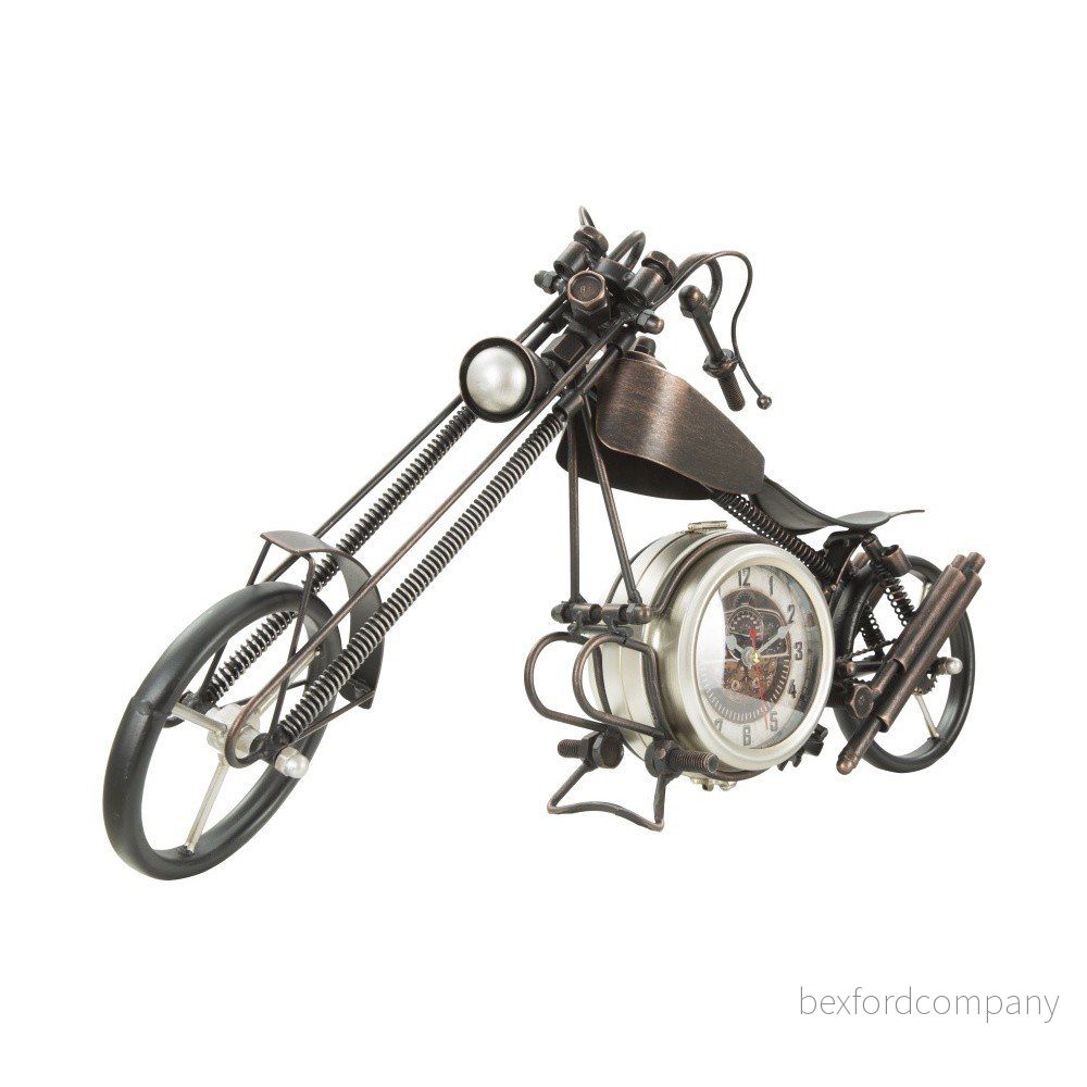 Stolní hodiny ve tvaru motorky Mauro Ferretti, 55 x 28 cm v:1049276