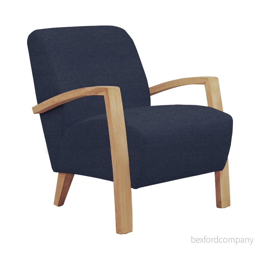 Tmavě modré křeslo Windsor & Co Sofas Luna v:1071906