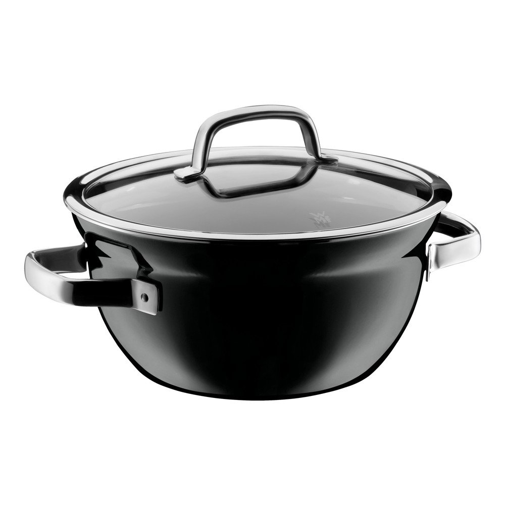 Černá mísa na vaření s poklicí WMF Fusiontec, ø 24 cm v:1311258 Černá mísa na vaření s poklicí WMF Fusiontec, ø 24 cm v:1311258