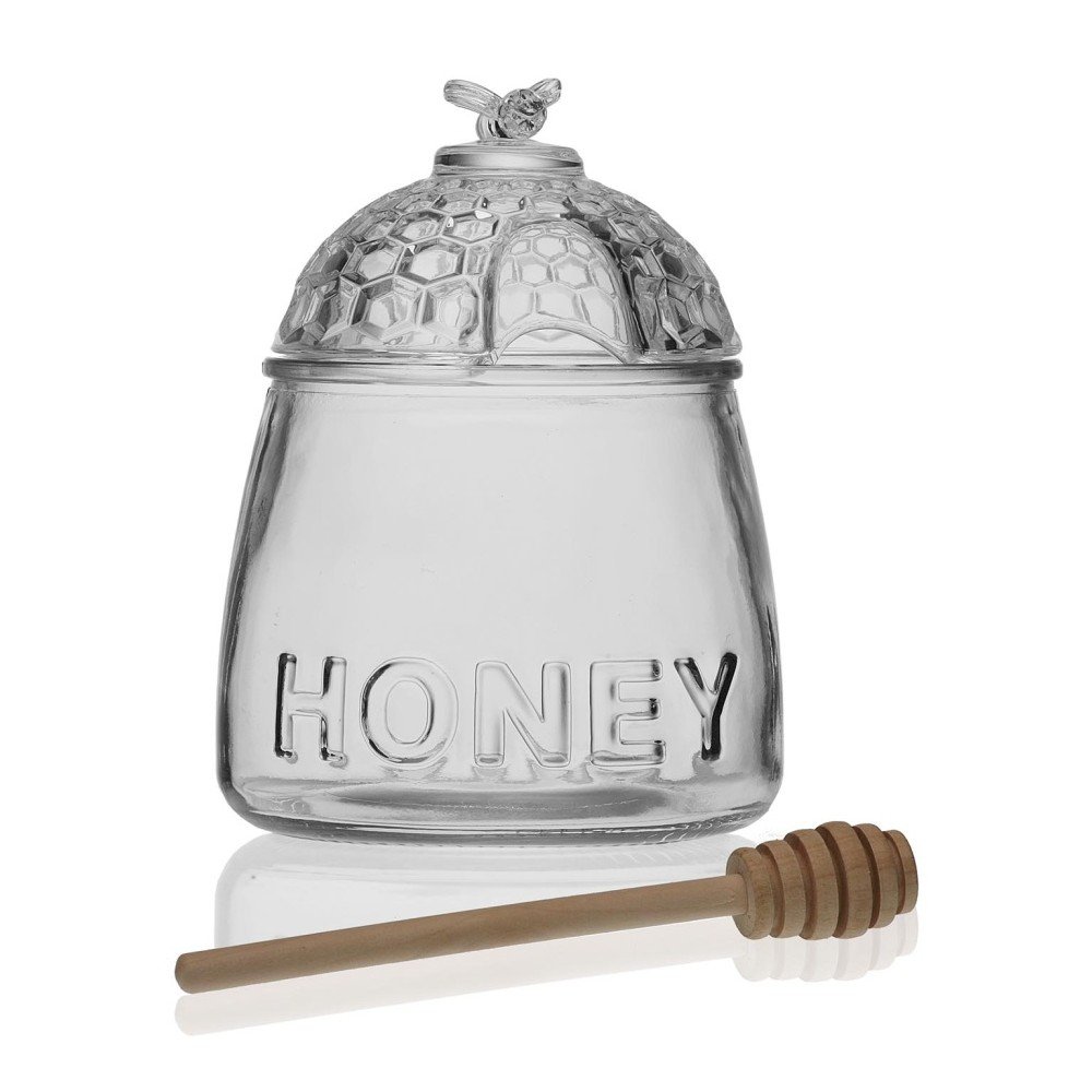 Skleněná dóza na med se lžičkou Versa Honey v:1280752