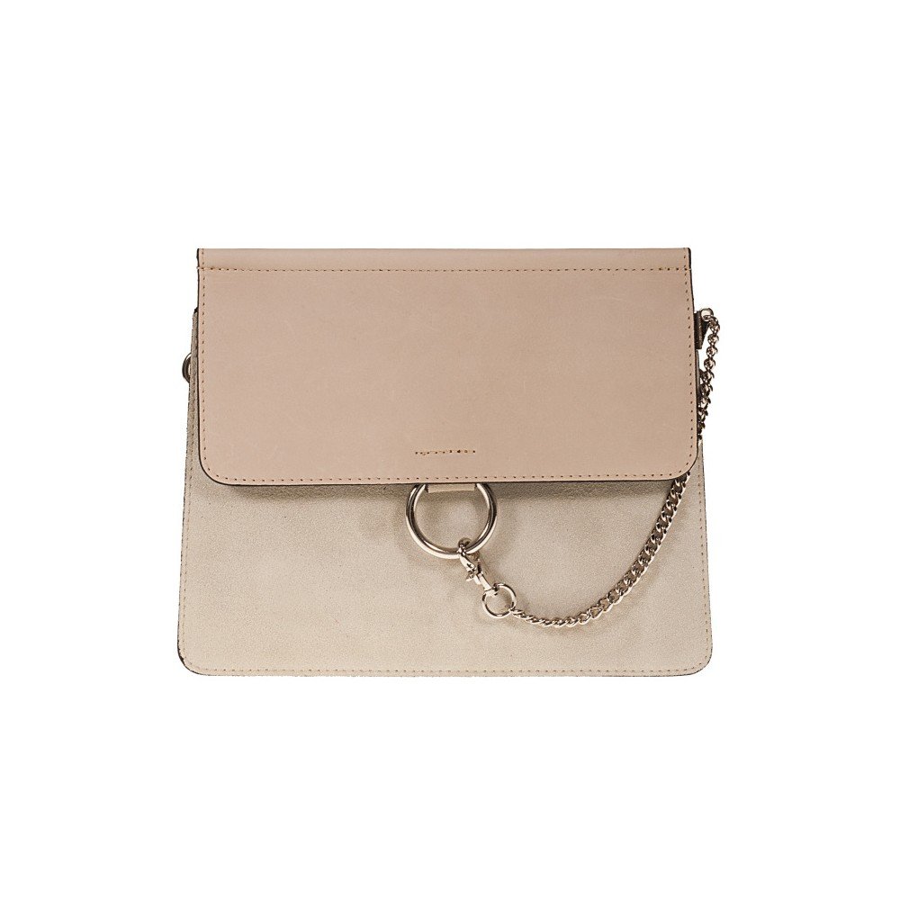 Béžová kožená kabelka Giulia Bags Amity v:859226