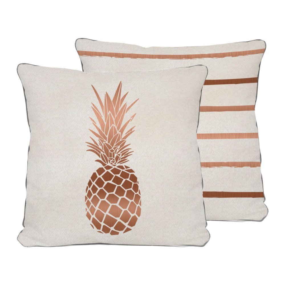 Oboustranný povlak na polštář z mikrovlákna Really Nice Things Pineapple, 45 x 45 cm v:852662