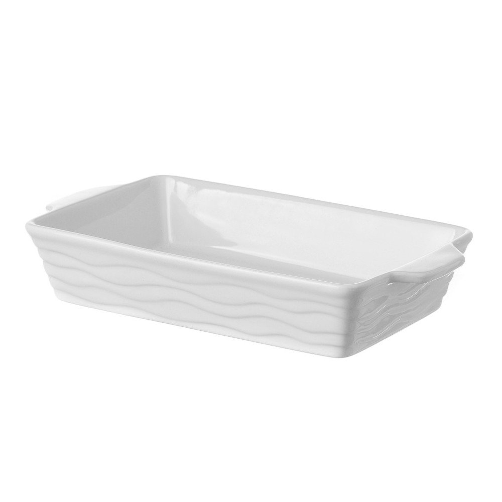 Bílá kameninová zapékací miska Unimasa Tray, 25 x 15 cm v:823152 Bílá kameninová zapékací miska Unimasa Tray, 25 x 15 cm v:823152