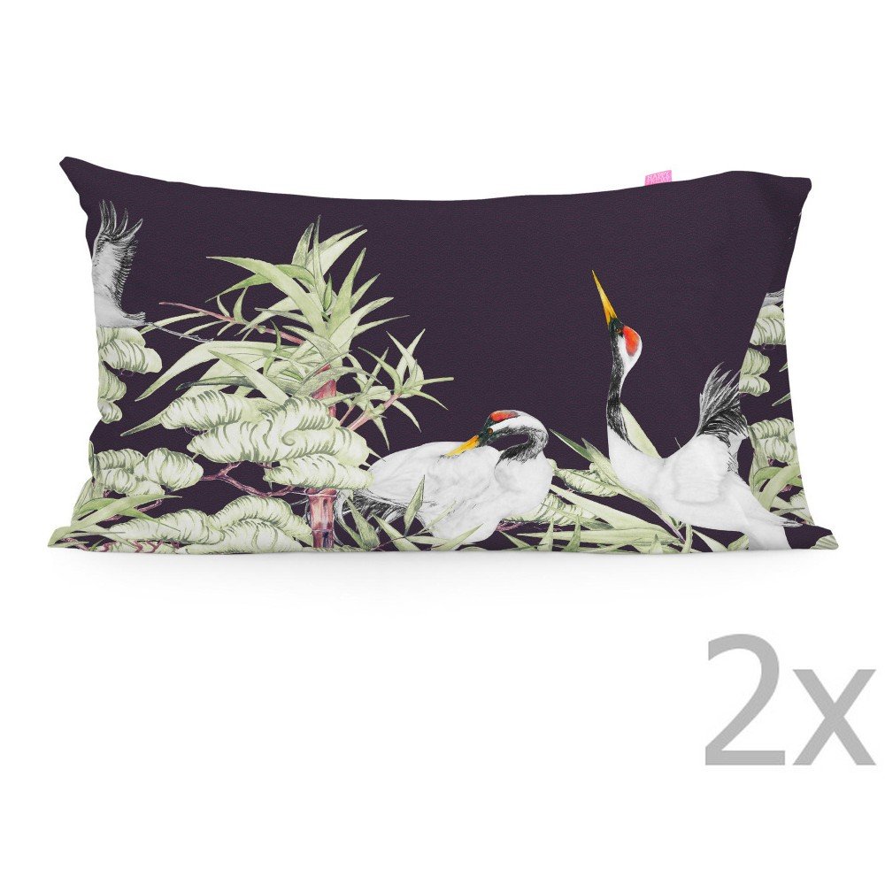 Sada 2 bavlněných povlaků na polštář Happy Friday Cranes, 50 x 75 cm v:1208200