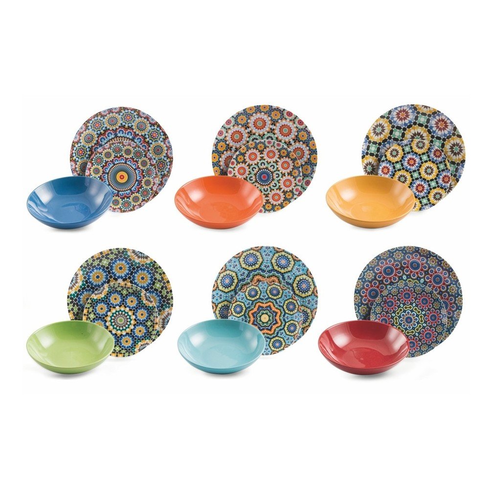 18dílná sada nádobí z porcelánu a kameniny Villa d'Este Marrakech Tavola v:1098510