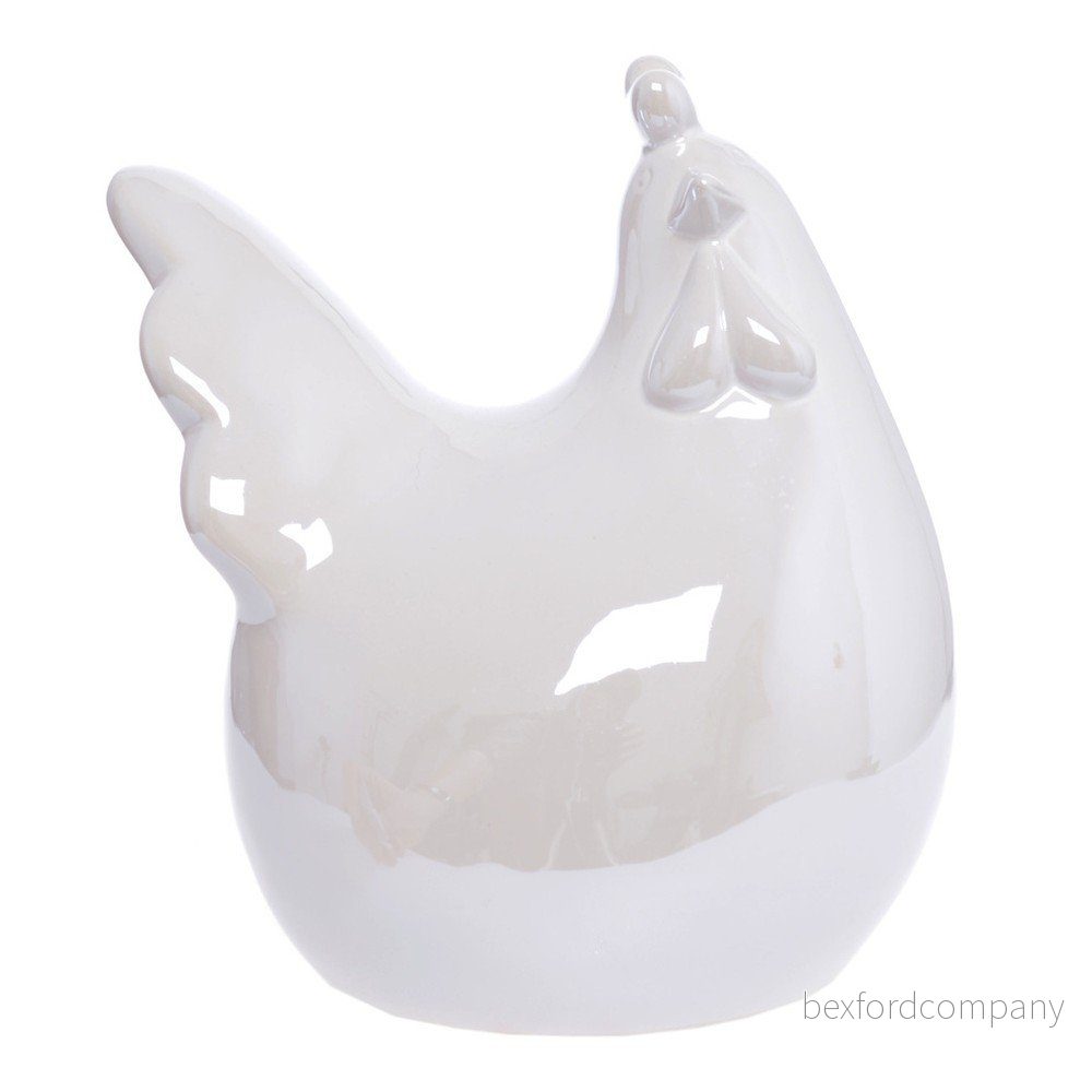 Bílá keramická dekorativní soška Ewax Pearl Mrs. Paulette, výška 21 cm v:1000780 Bílá keramická dekorativní soška Ewax Pearl Mrs. Paulette, výška 21 cm v:1000780