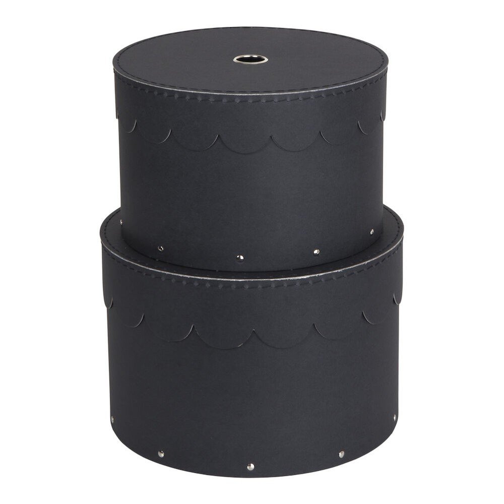 Kartonové úložné boxy s víkem v sadě 2 ks Wilma – Bigso Box of Sweden v:1577134