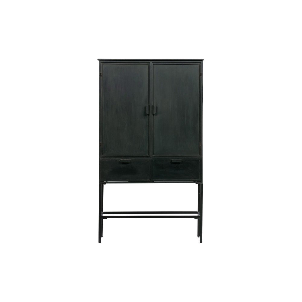 Černá kovová skříňka 87x151 cm Wish v:1332968