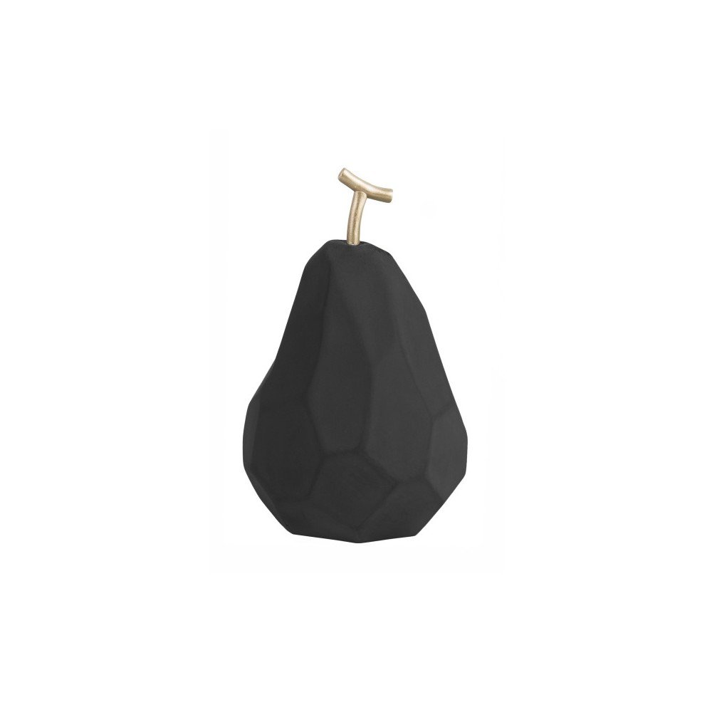 Matně černá betonová soška PT LIVING Origami Pear v:1247010