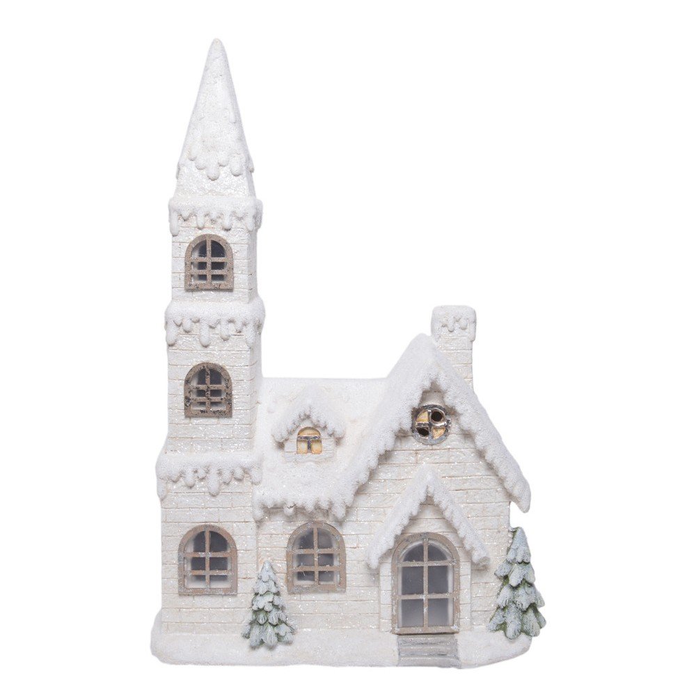 Bílá keramická dekorace ve tvaru domku Ewax Enchanted House, výška 73 cm v:1130296