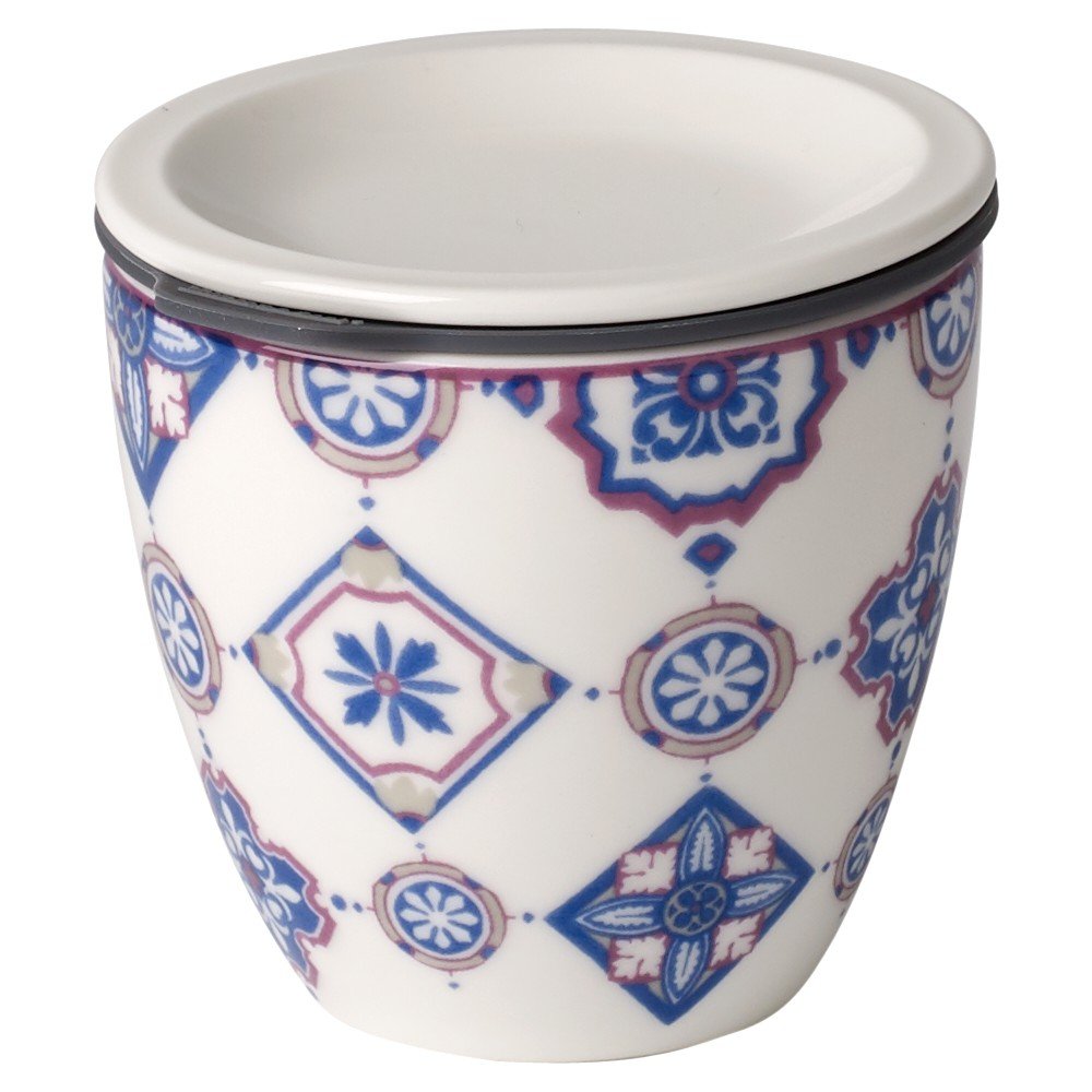 Modro-bílá porcelánová dóza na potraviny Villeroy & Boch Like To Go, ø 7,3 cm v:1431241