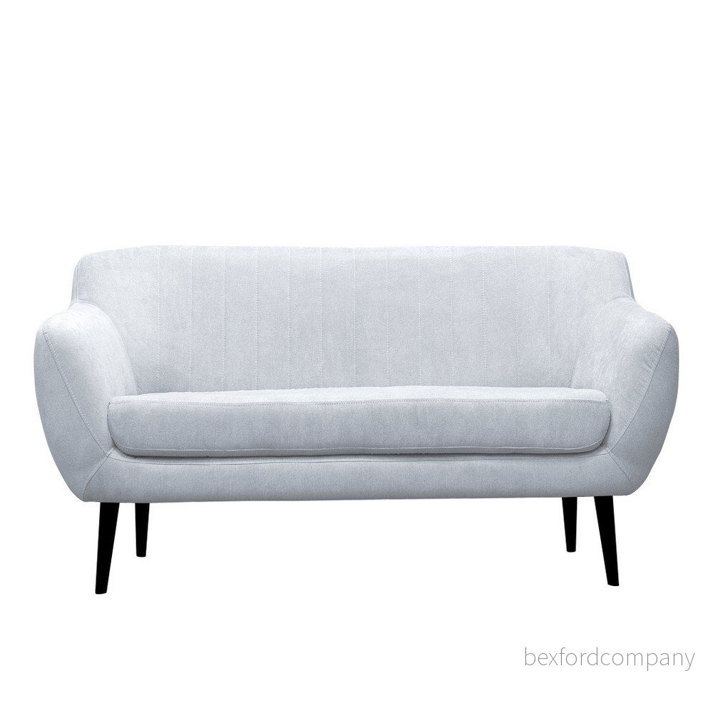 Světle modrá pohovka pro tři Mazzini Sofas Toscane, černé nohy v:811166