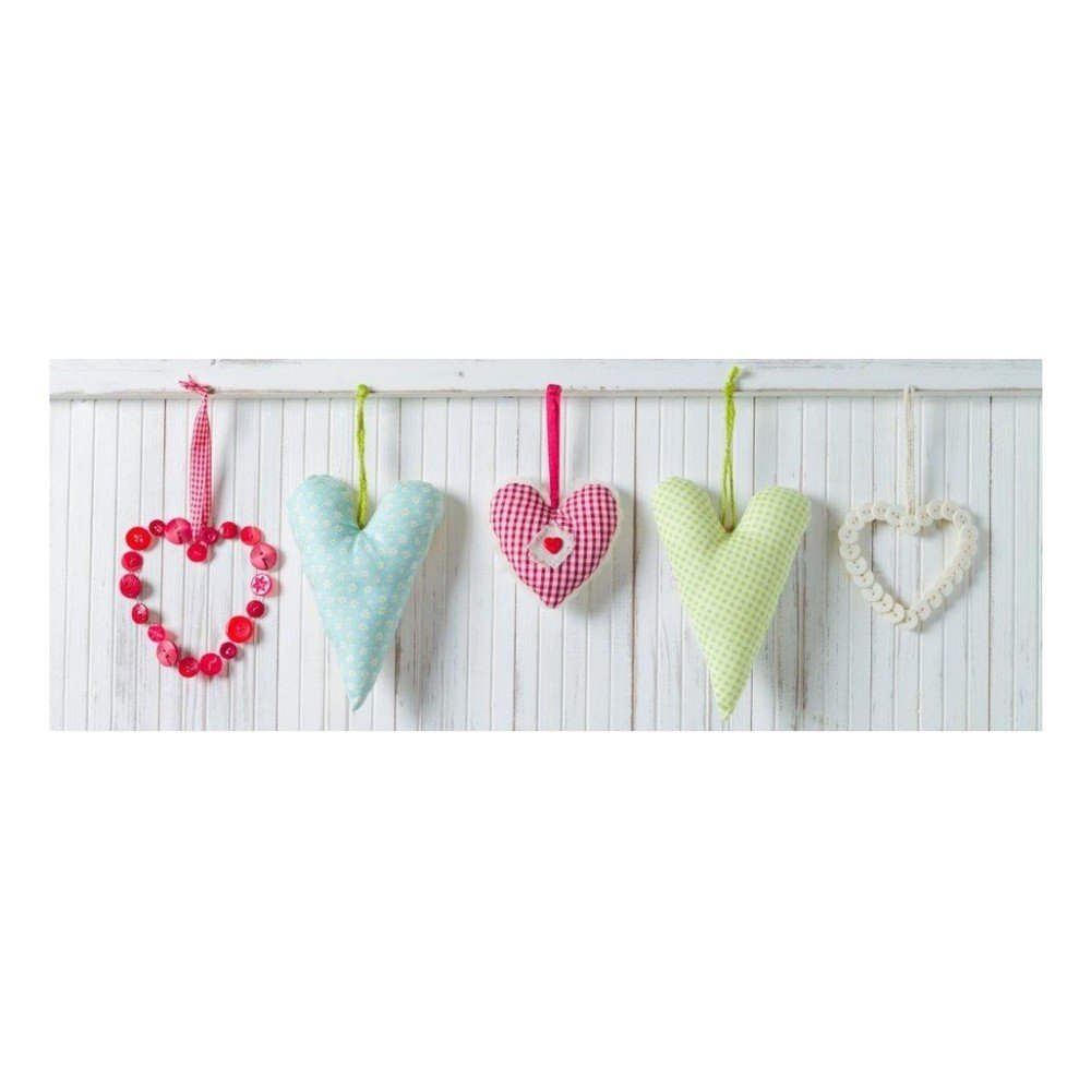 Skleněný obraz DecoMalta Hearts, 80 x 30 cm v:819272