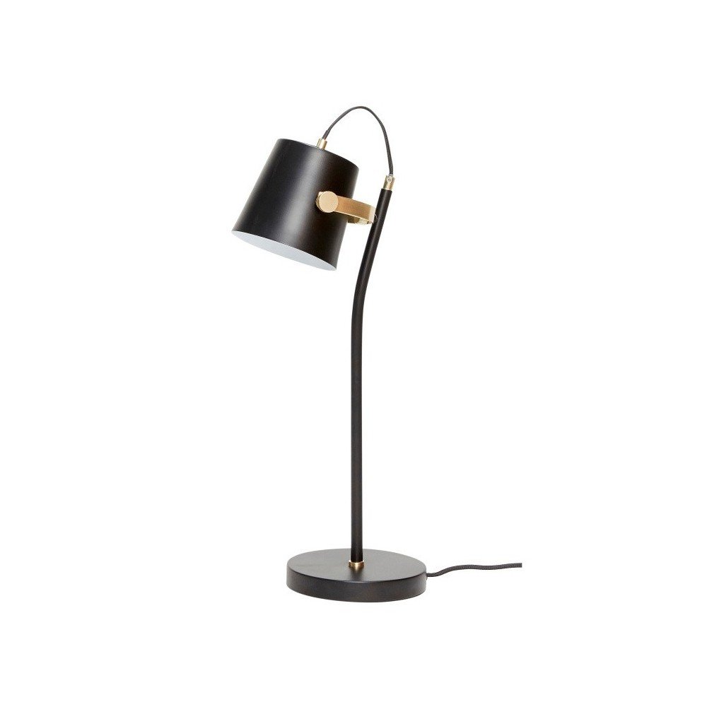 Černá stolní lampa Hübsch Gorel v:975330