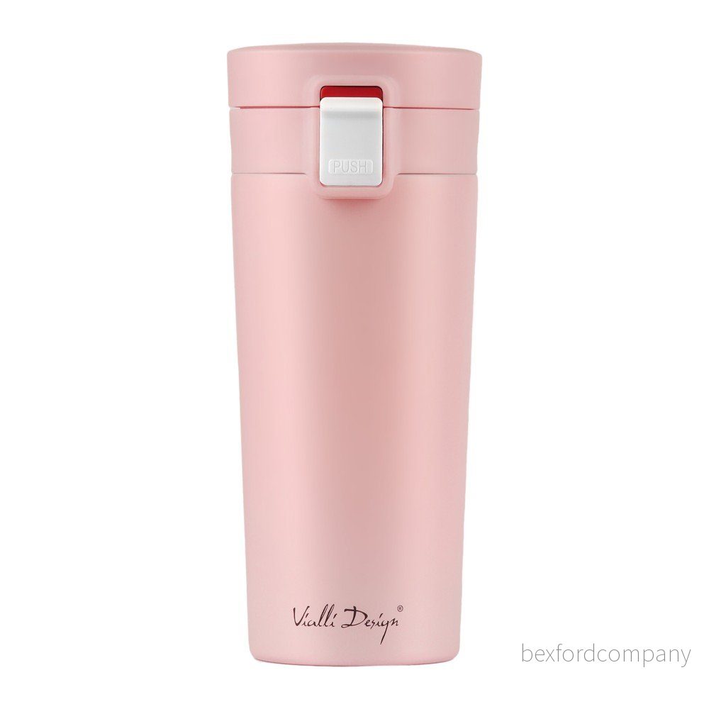 Růžový cestovní termohrnek Vialli Design Fuori, 400 ml v:1372531