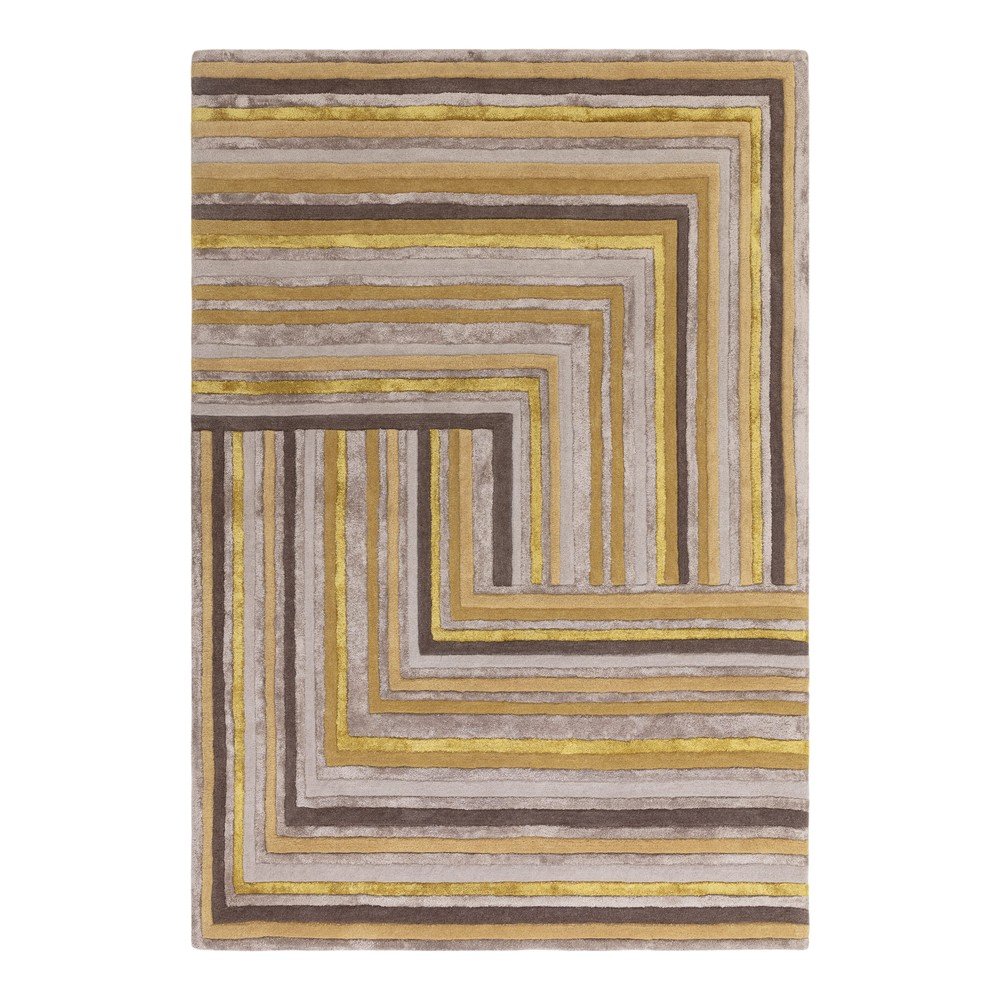 Okrově žlutý vlněný koberec 160x230 cm Network Gold – Asiatic Carpets v:1565612