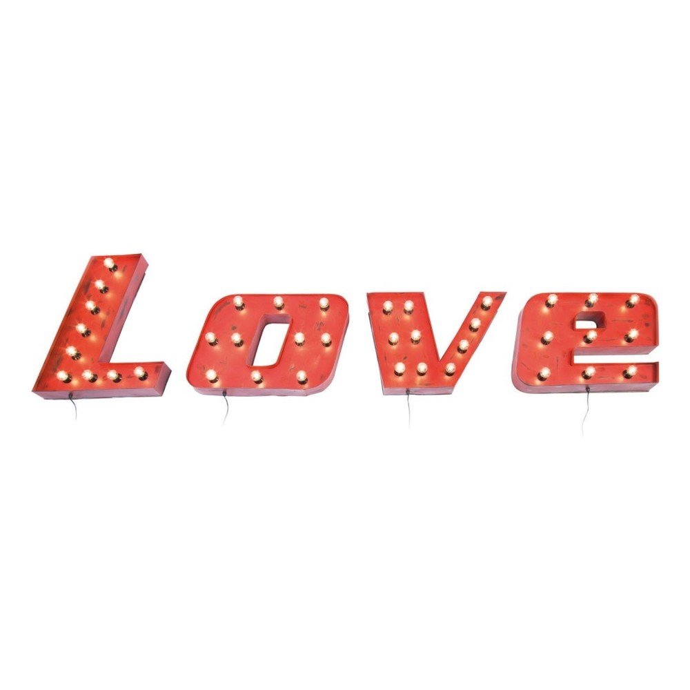 Nástěnná světelná dekorace Kare Design Love, šířka 60 cm v:988960