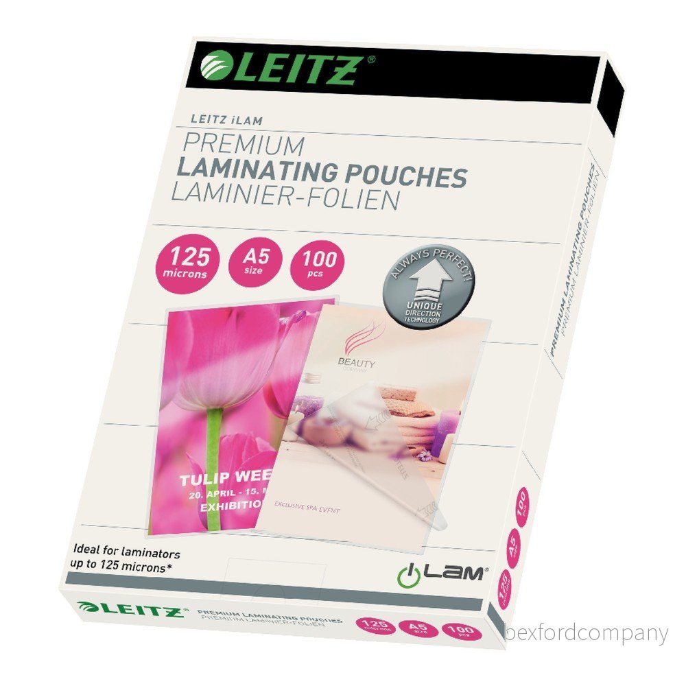 Sada 100 laminovacích kapes Leitz Home Office, A5, 125 mic v:1369967