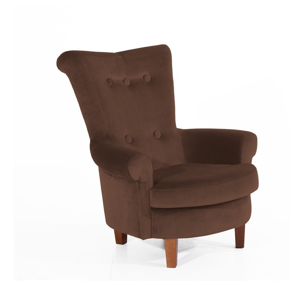 Hnědé křeslo Max Winzer Tilly v:913550