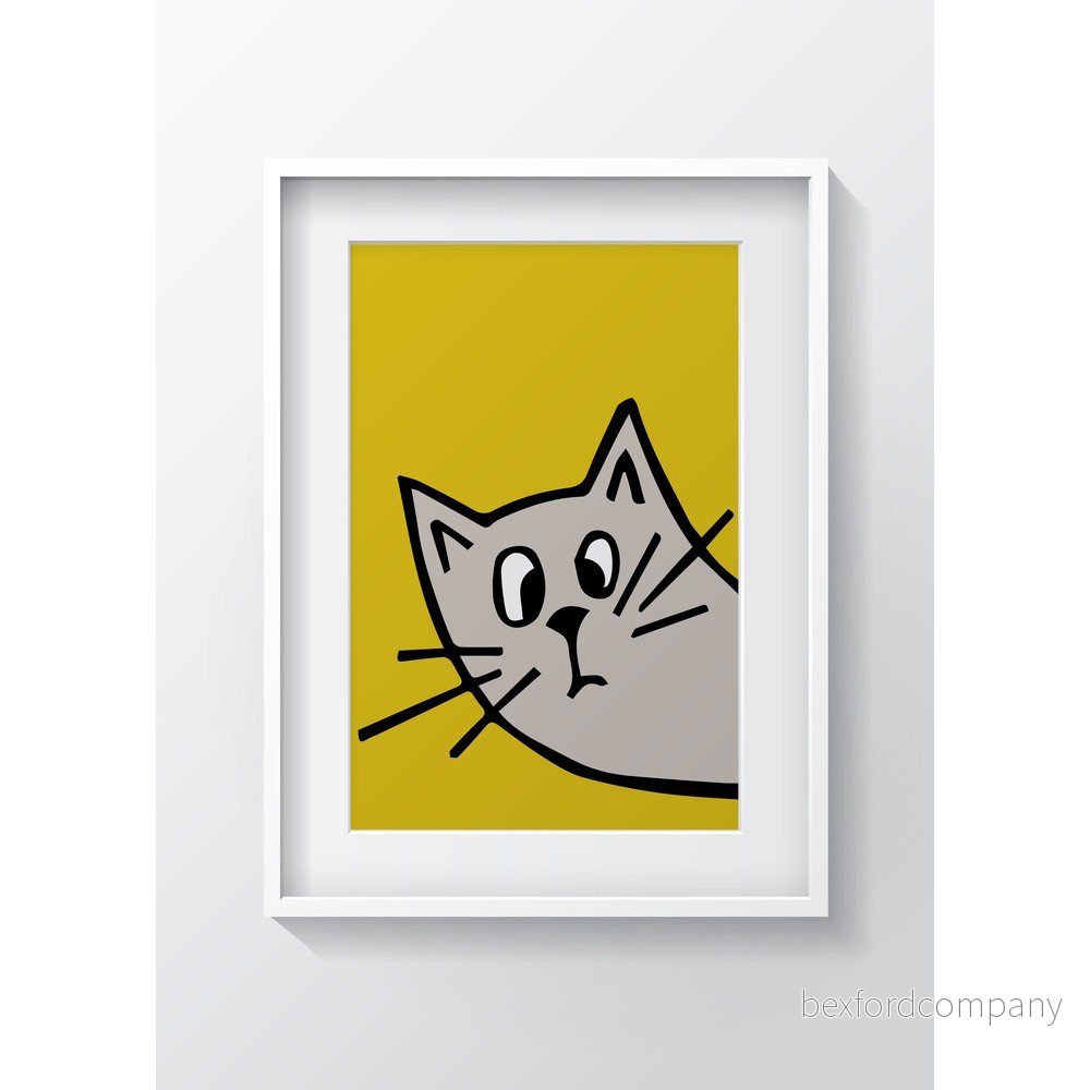 Nástěnný obraz OYO Kids Orange Cat, 24 x 29 cm v:1321936