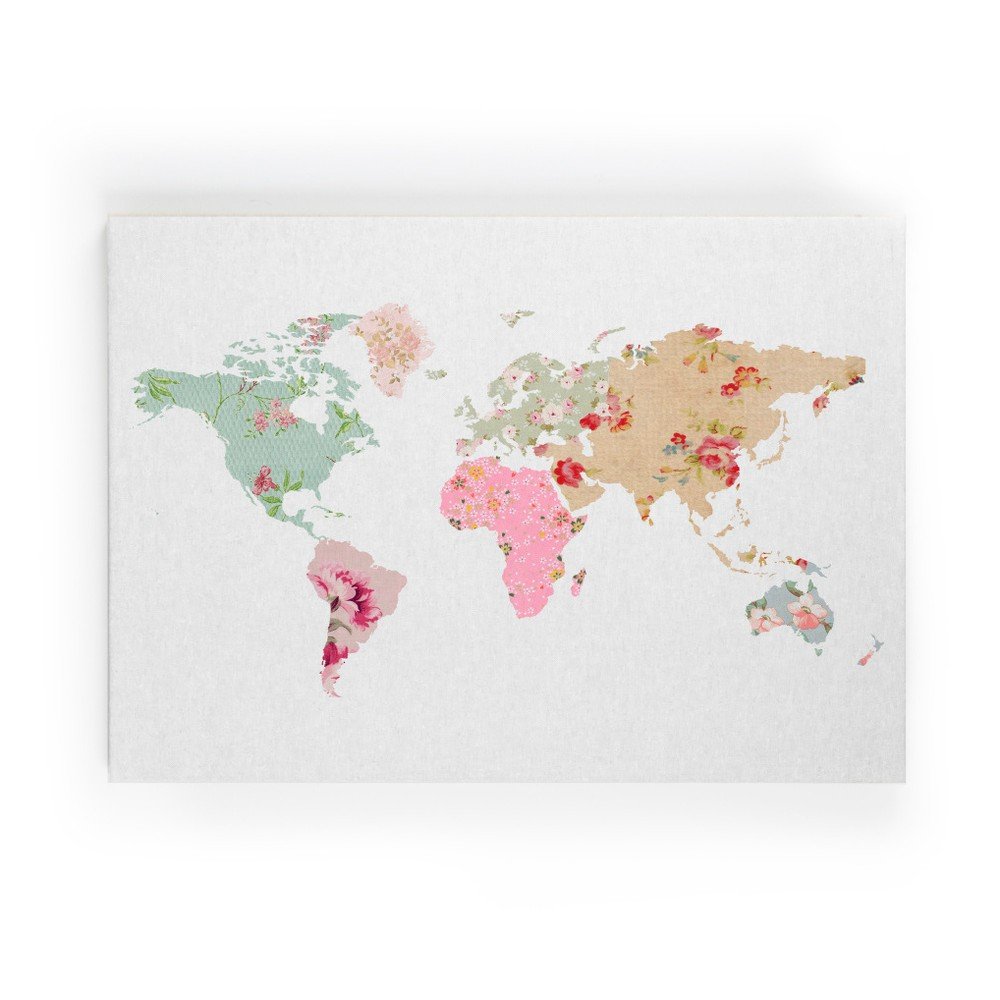 Obraz na plátně Little Nice Things Flower Map, 60 x 40 cm v:935660