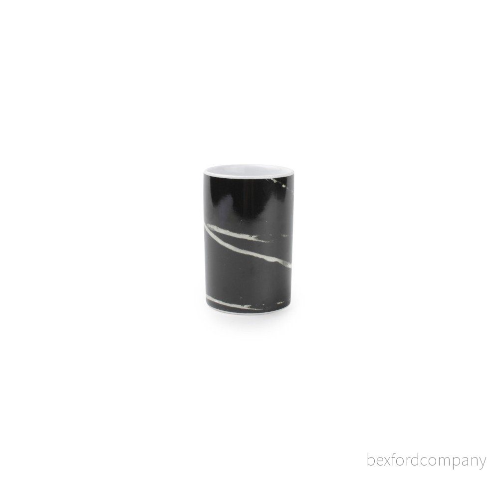 Černý kelímek na zubní kartáčky Salt&Pepper Marble v:830950